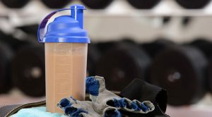 Protein in the shaker bottle