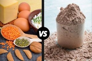 Protein-rich foods vs. protein powders