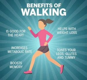 Benefits of walking and running
