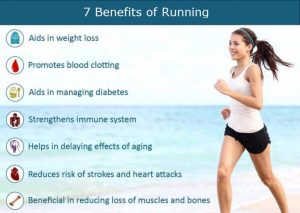 The benefits of running include: