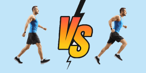 What are the differences between walking and running